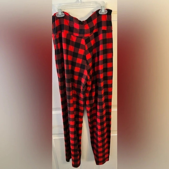 New! Soft Pajama Lounge Pants Red and Black Buffalo Plaid Size Extra Lar… - Picture 4 of 5